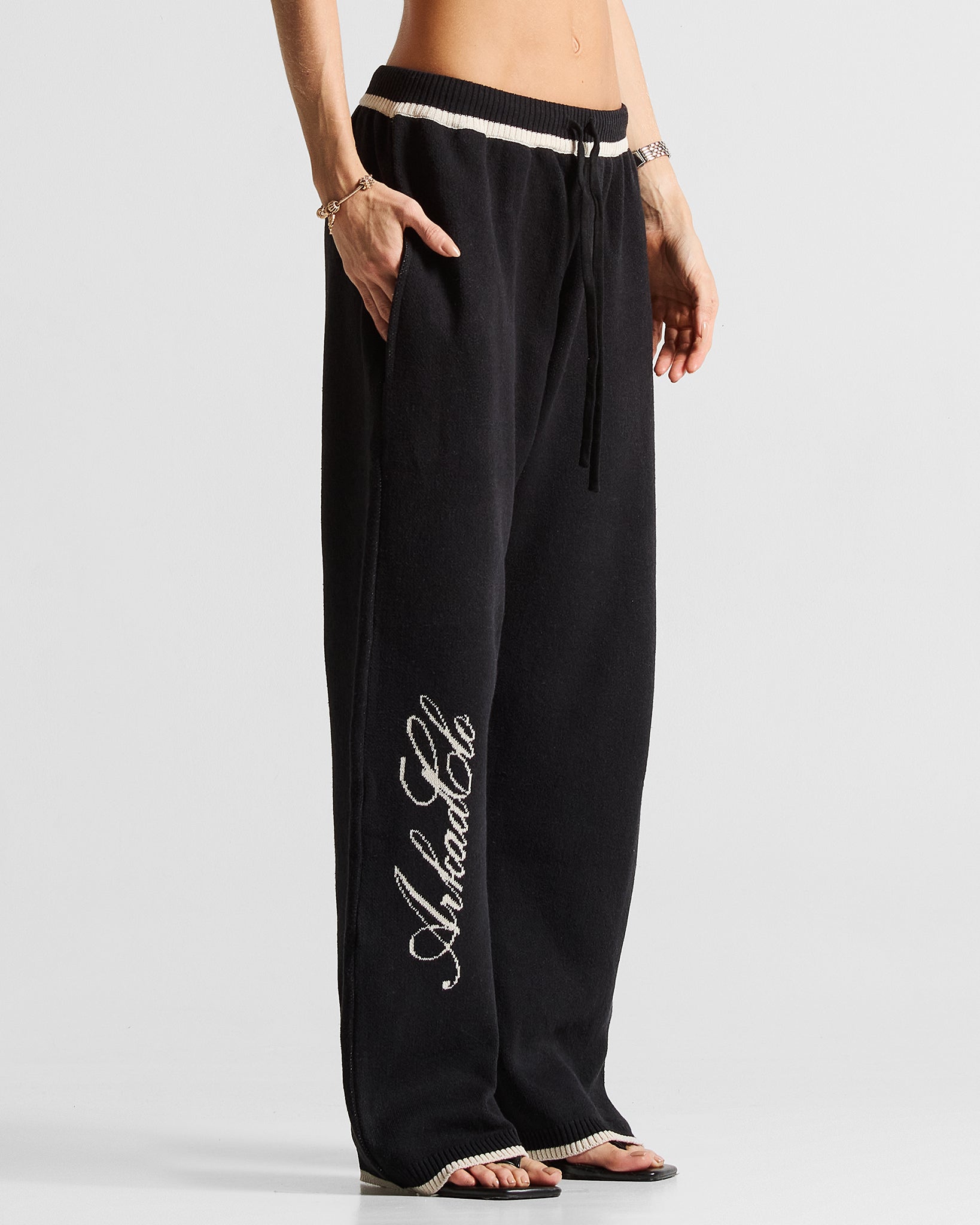 Knit Pant Hustler Negra - Unisex