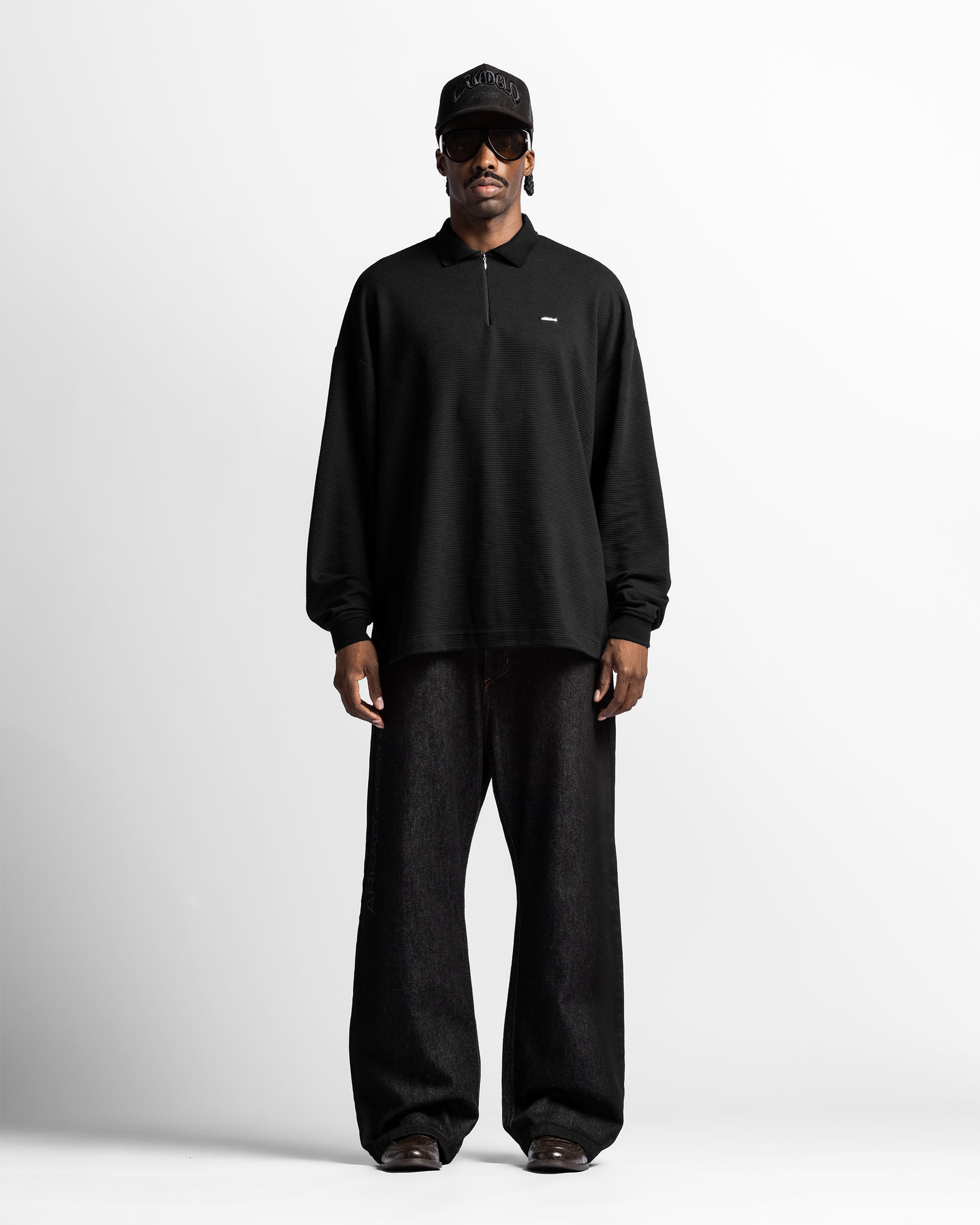 Zip Polo Negro