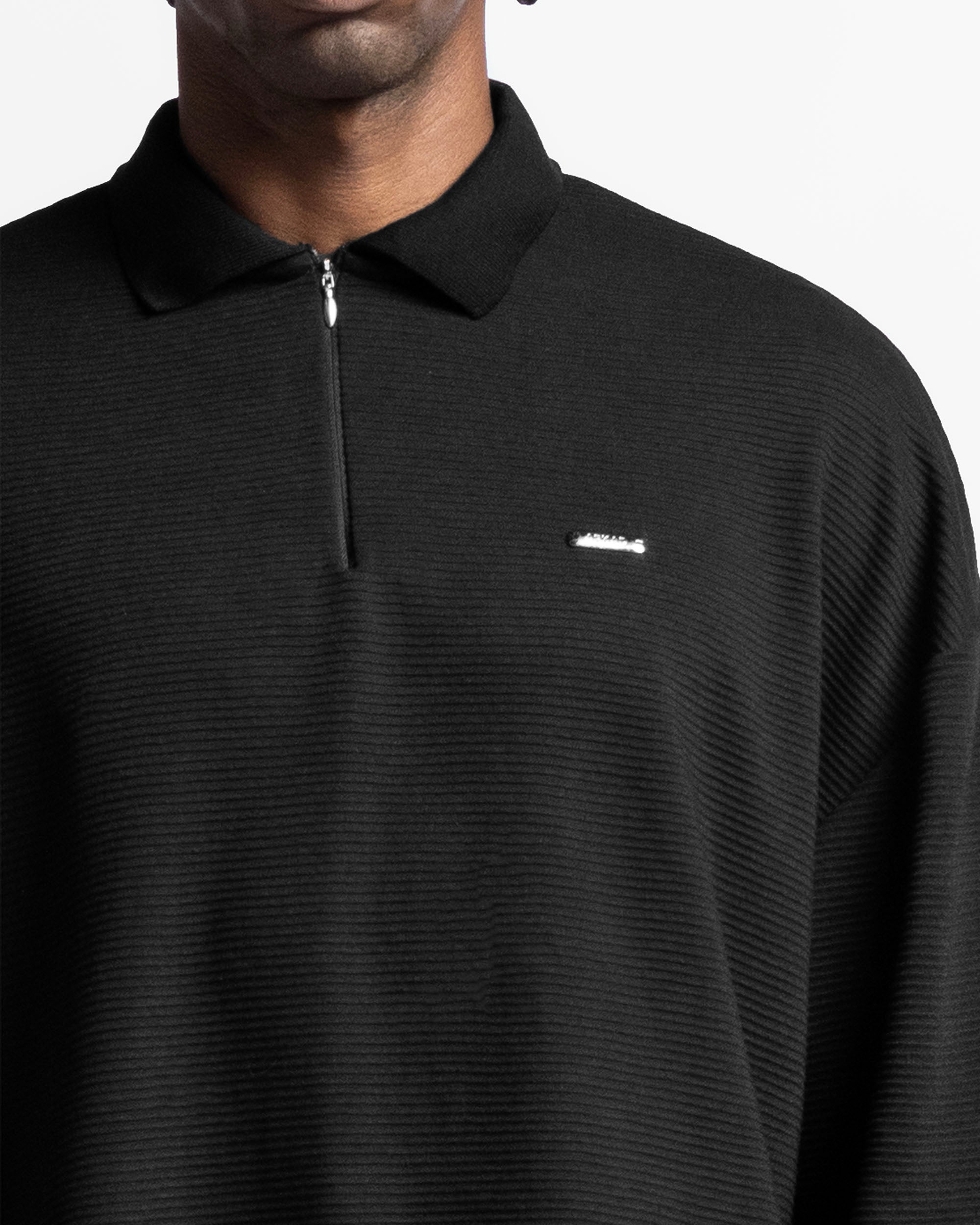 Zip Polo Negro