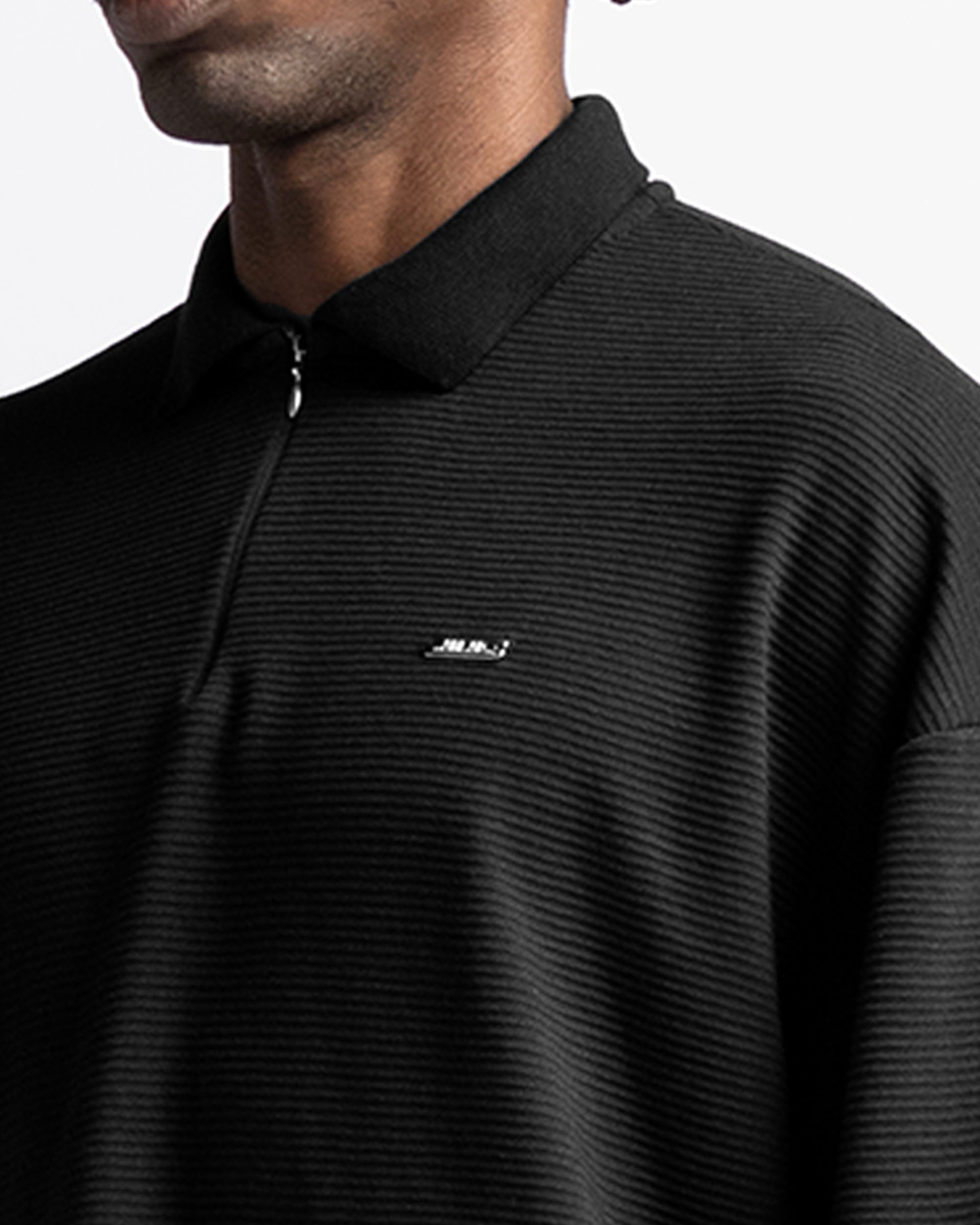 Zip Polo Negro