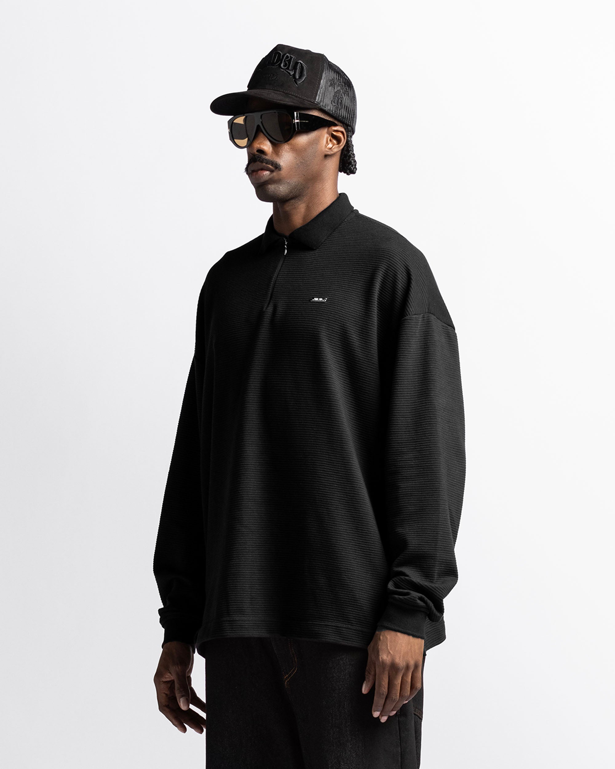 Zip Polo Negro
