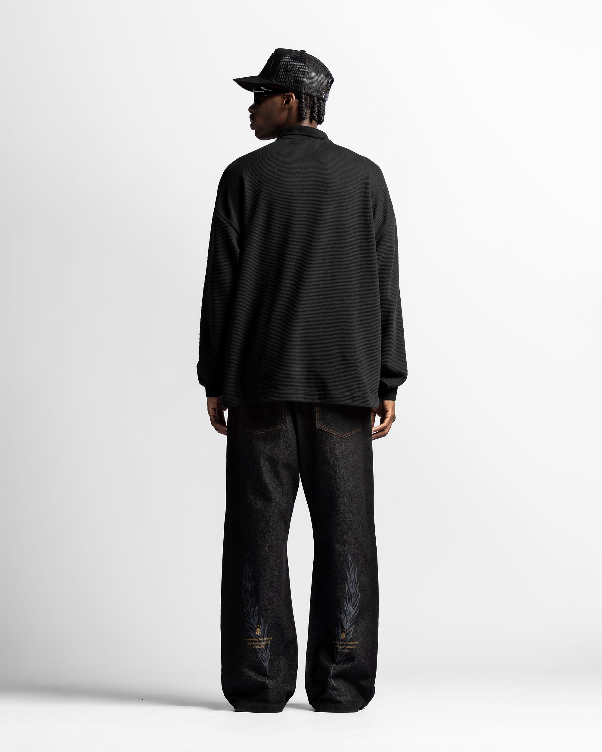Zip Polo Negro