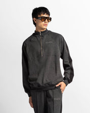 Sweater Gris Con Negro