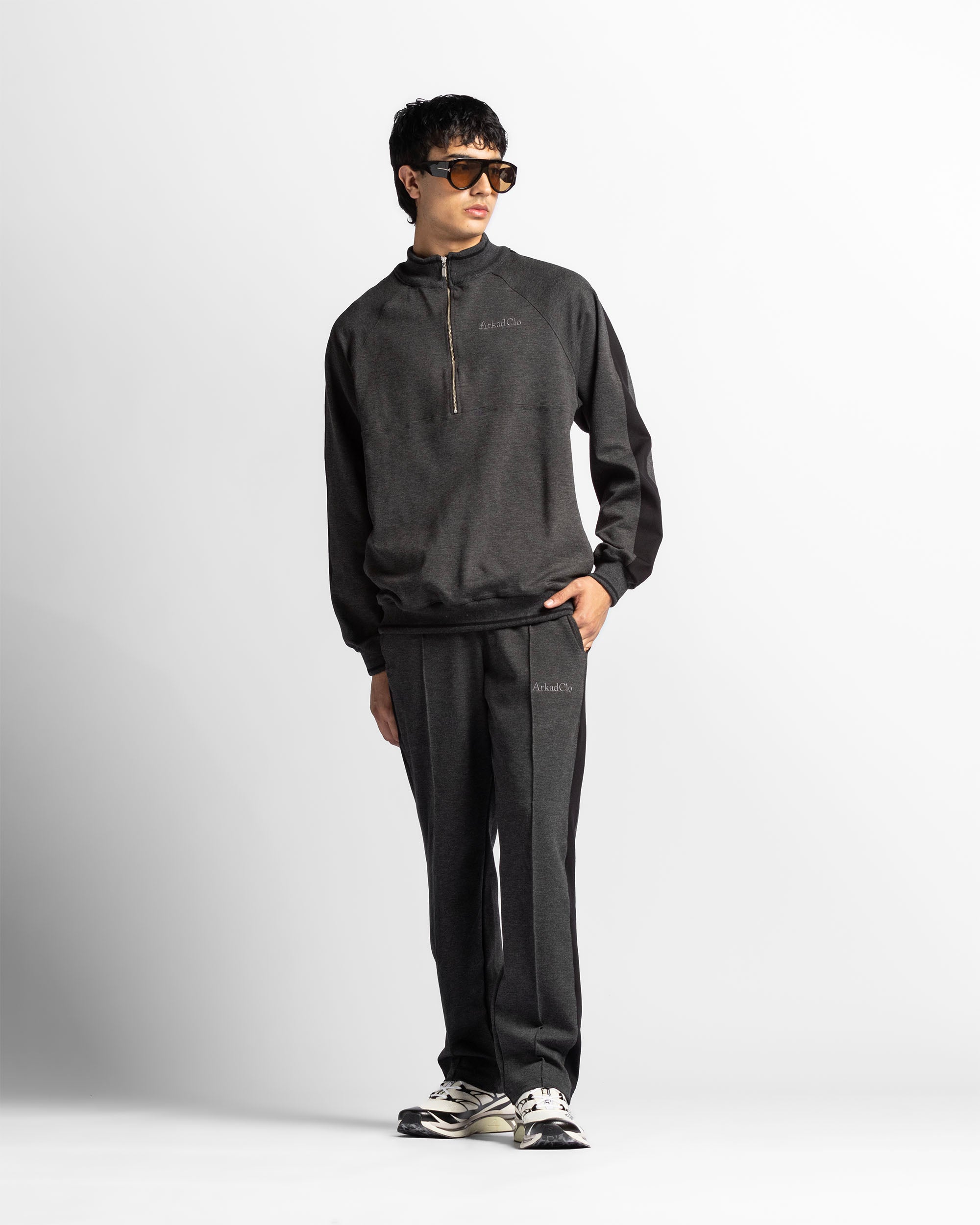 Sweantpant Gris Con Negro