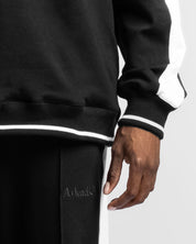 Sweater Negro Con Blanco