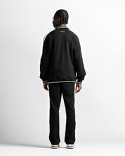 Sweater Negro Con Blanco