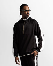Sweater Negro Con Blanco