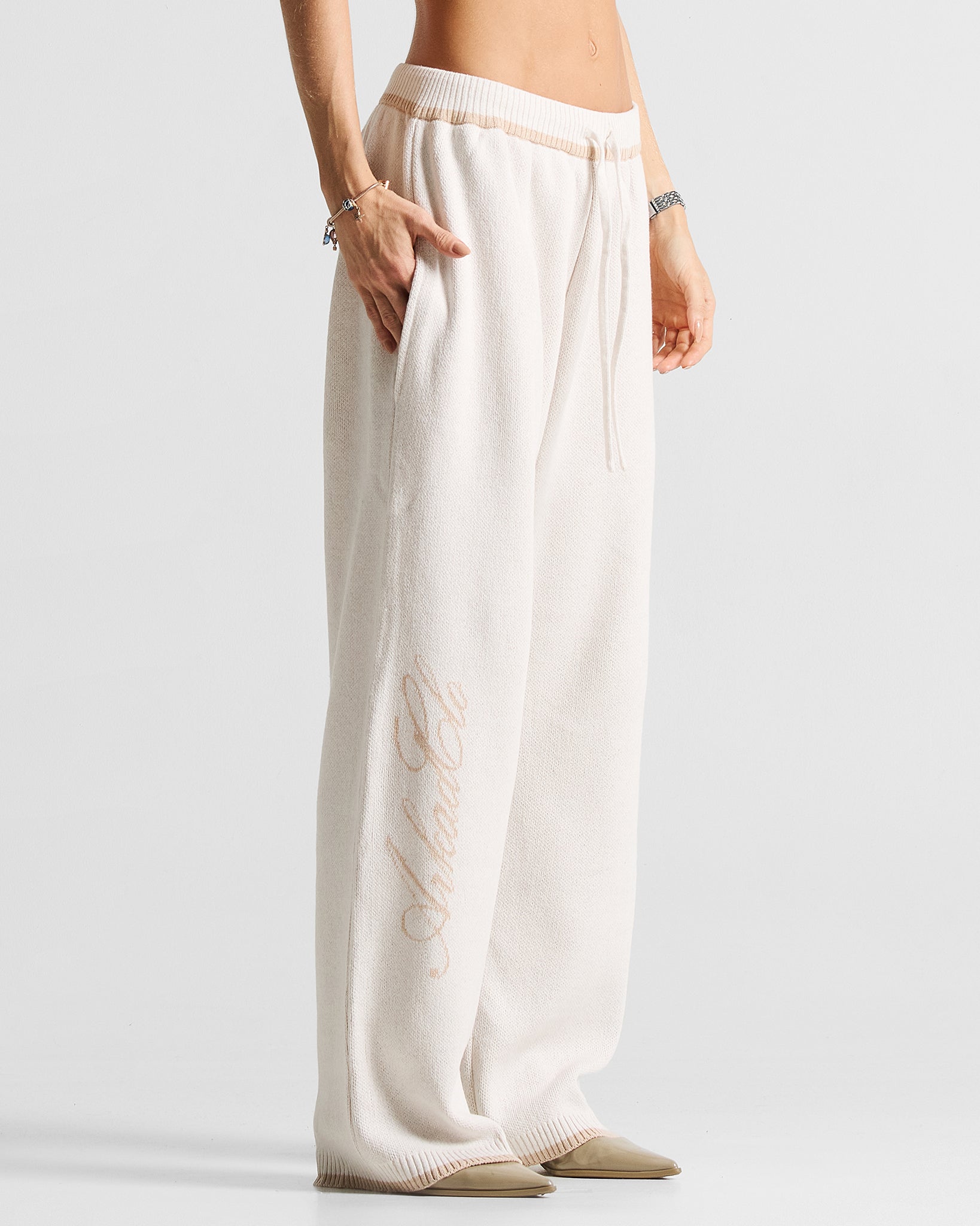 Knit Sweatpant Hustler Crema - Unisex