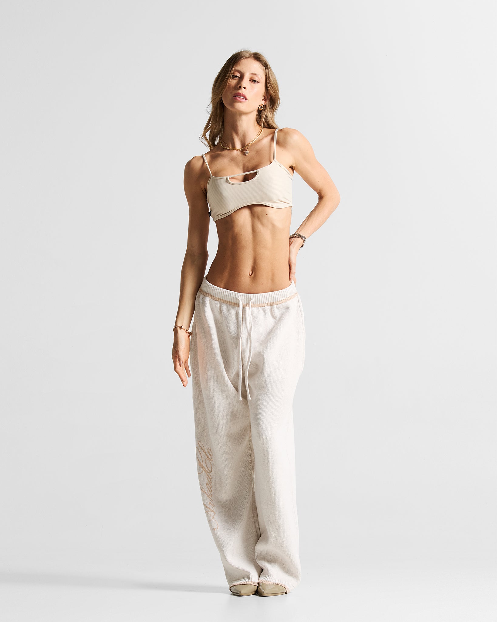 Knit Sweatpant Hustler Crema - Unisex