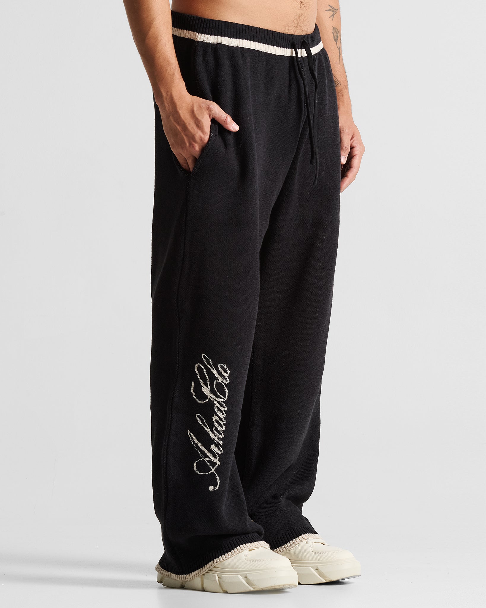Knit Pant Hustler Negra
