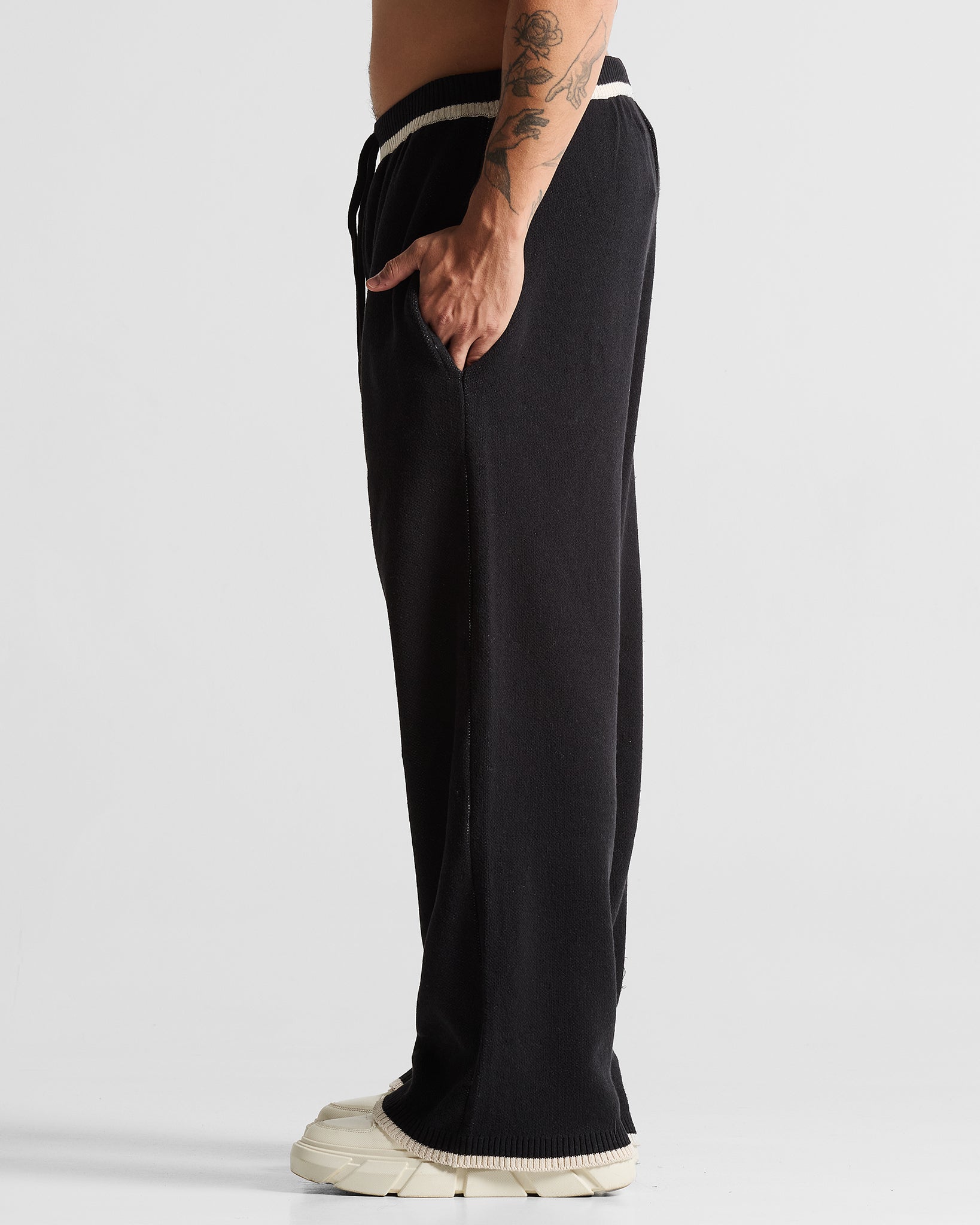 Knit Pant Hustler Negra