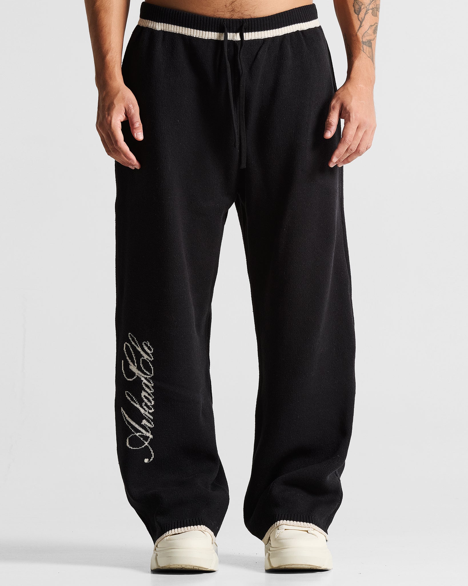 Knit Pant Hustler Negra