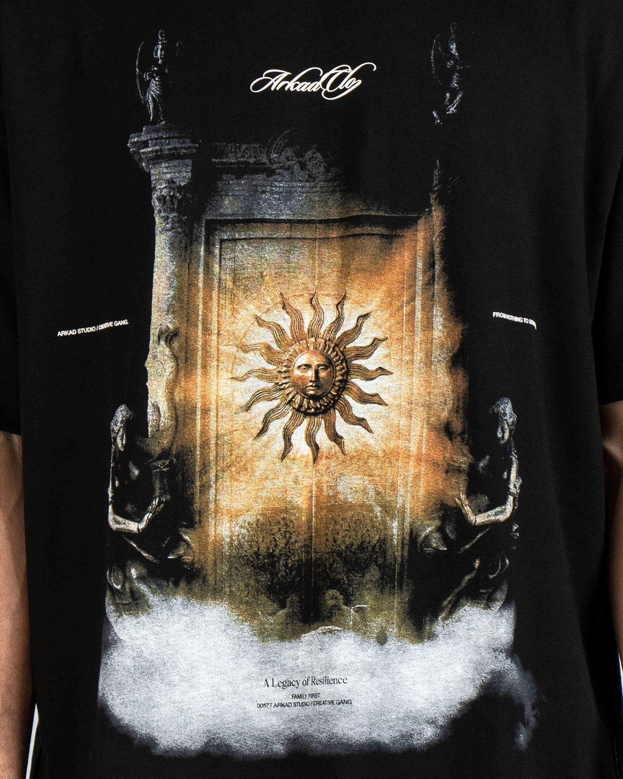 Tshirt Oversize Negra Sol