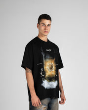 Tshirt Oversize Negra Sol
