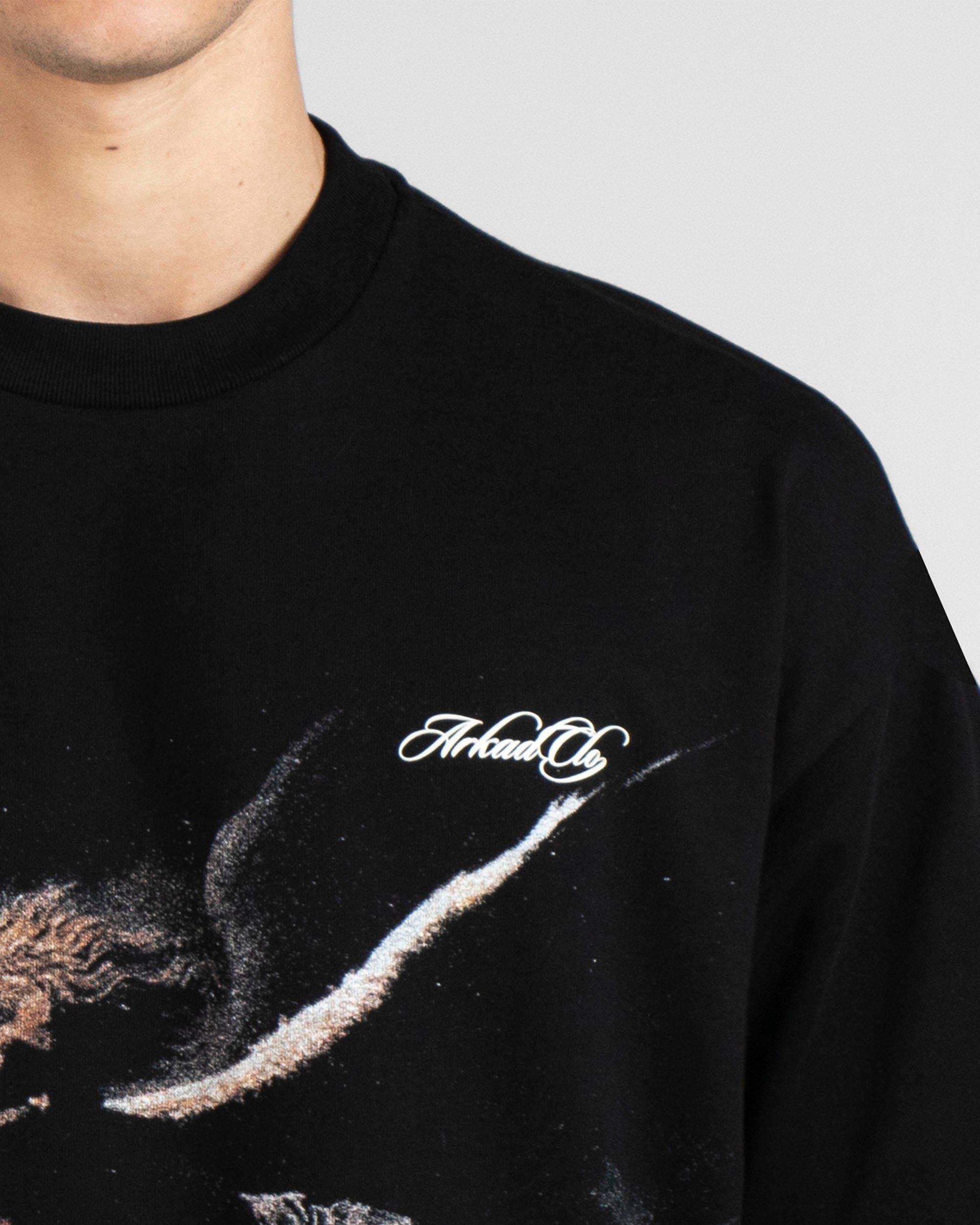 Tshirt Oversize Negra Angel