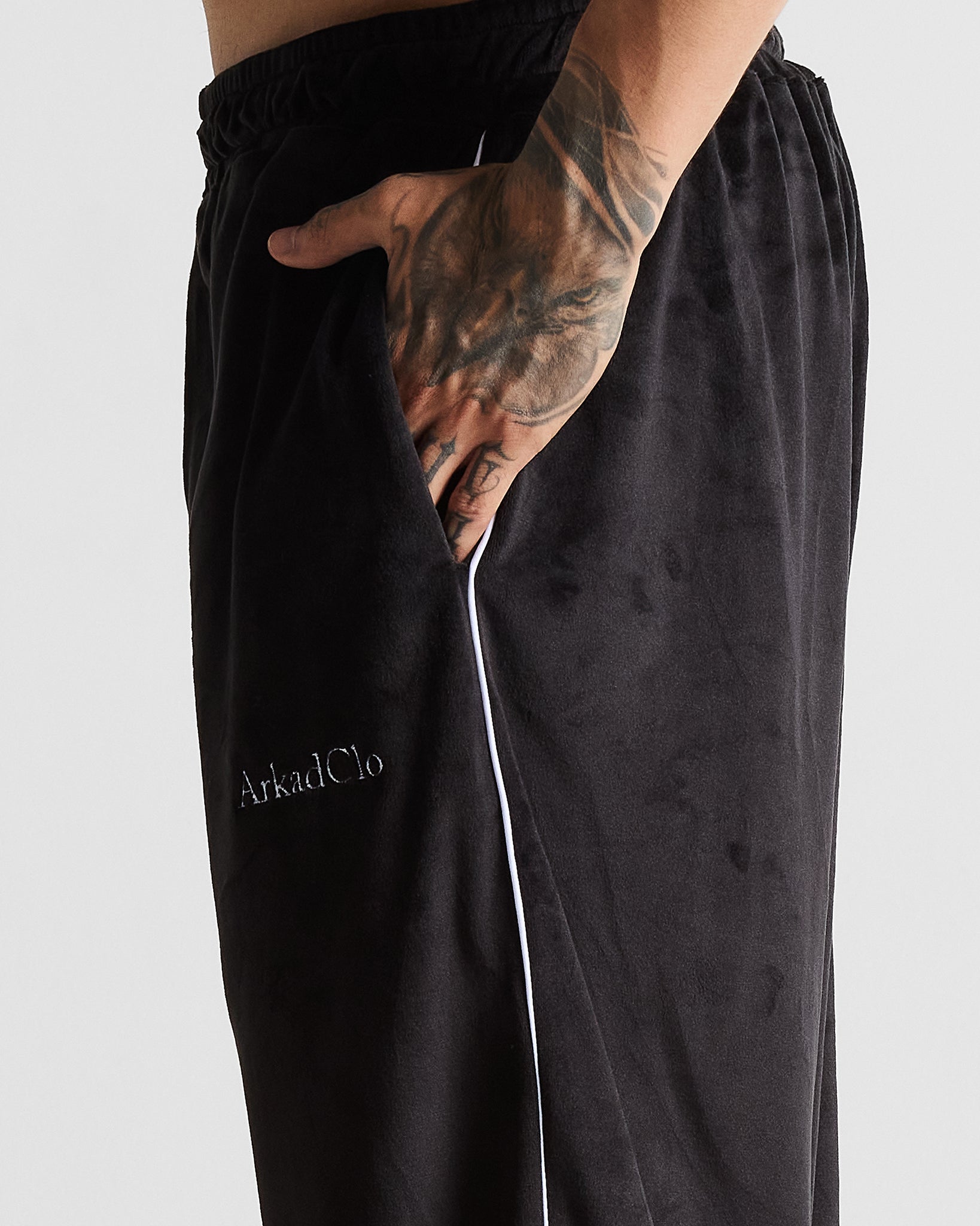 Velvet Sweatpant Negra