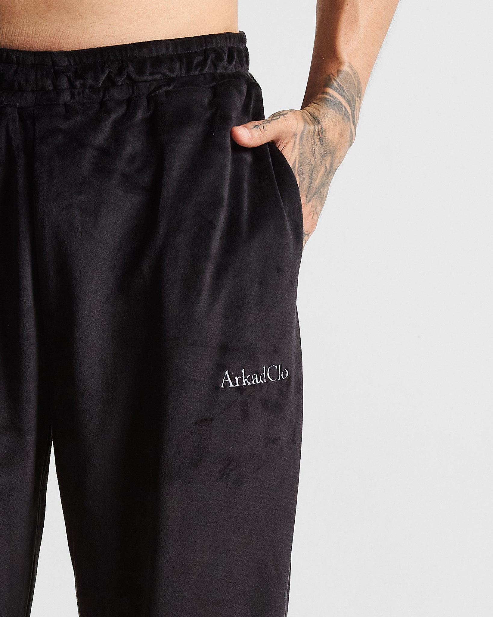 Velvet Sweatpant Negra