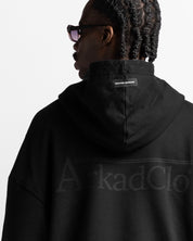 Graphic Hoodie Negro Con Rojo