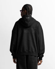 Graphic Hoodie Negro Con Rojo