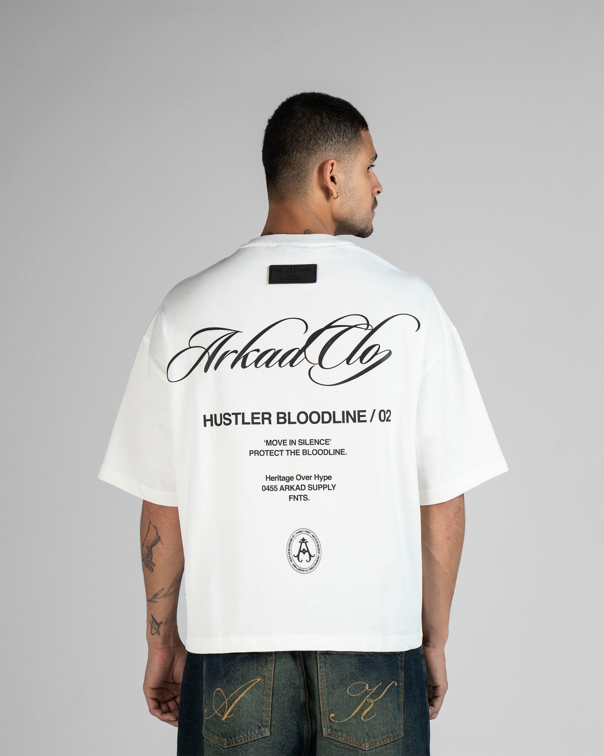 Tshirt Boxy Fit Crema Hustler