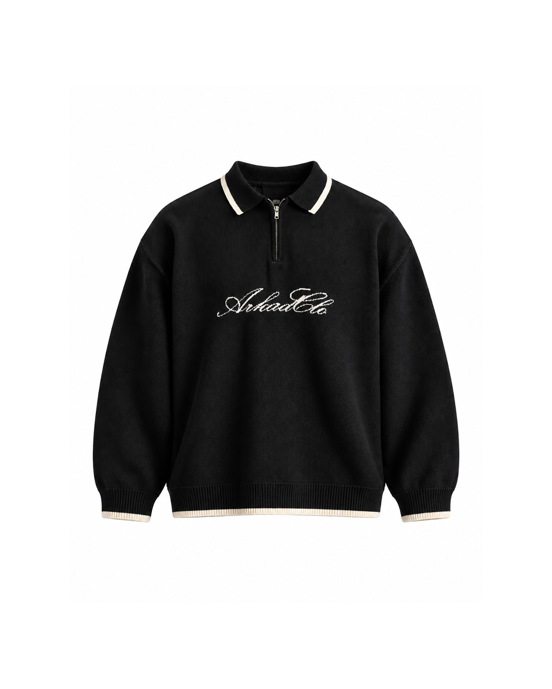 Knit Swearter Hustler Negro