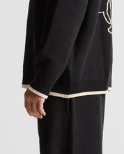 Knit Swearter Hustler Negro