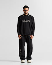 Knit Swearter Hustler Negro