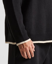 Knit Swearter Hustler Negro
