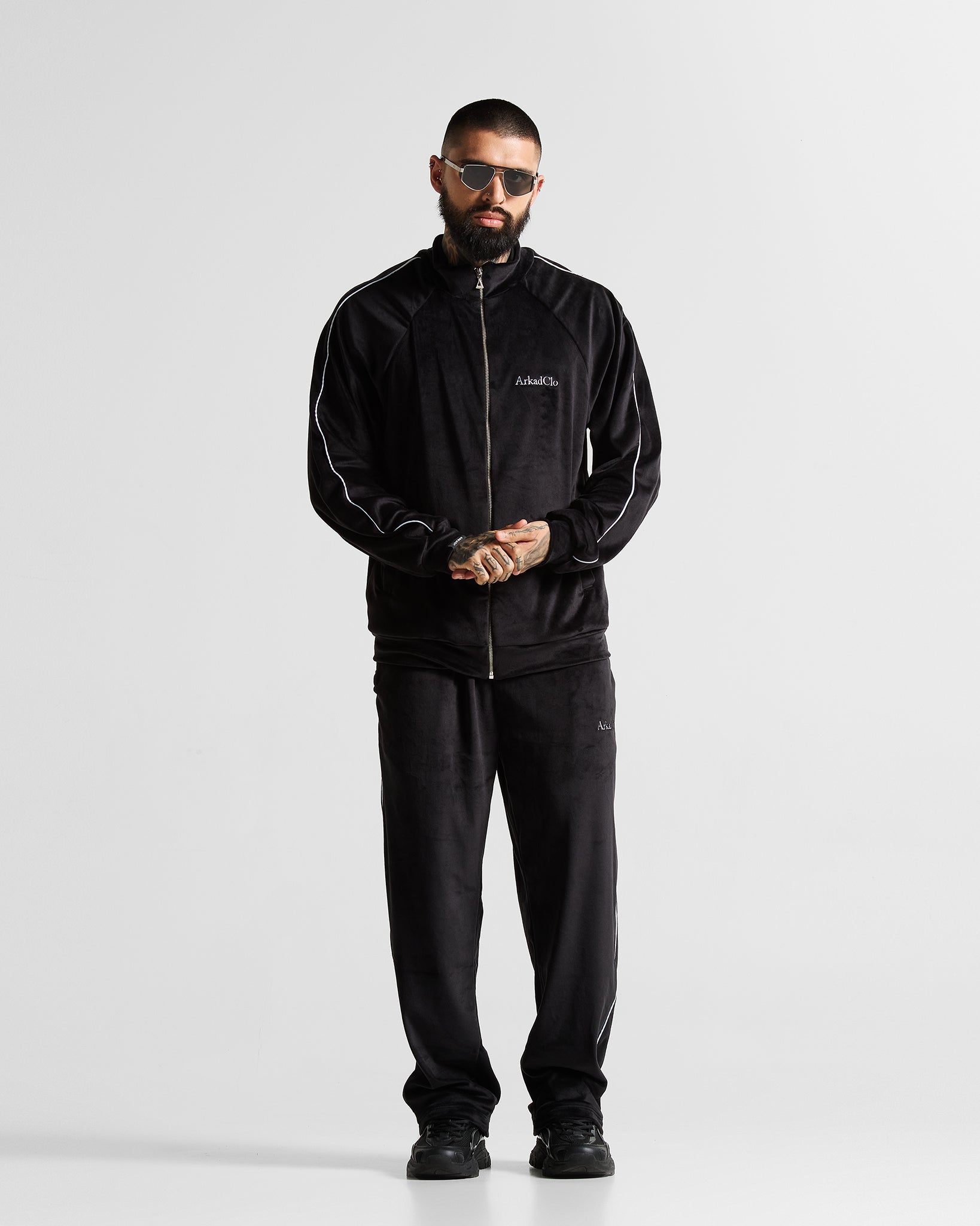Velvet Sweatpant Negra