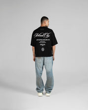 Tshirt Boxy Fit Negra Hustler