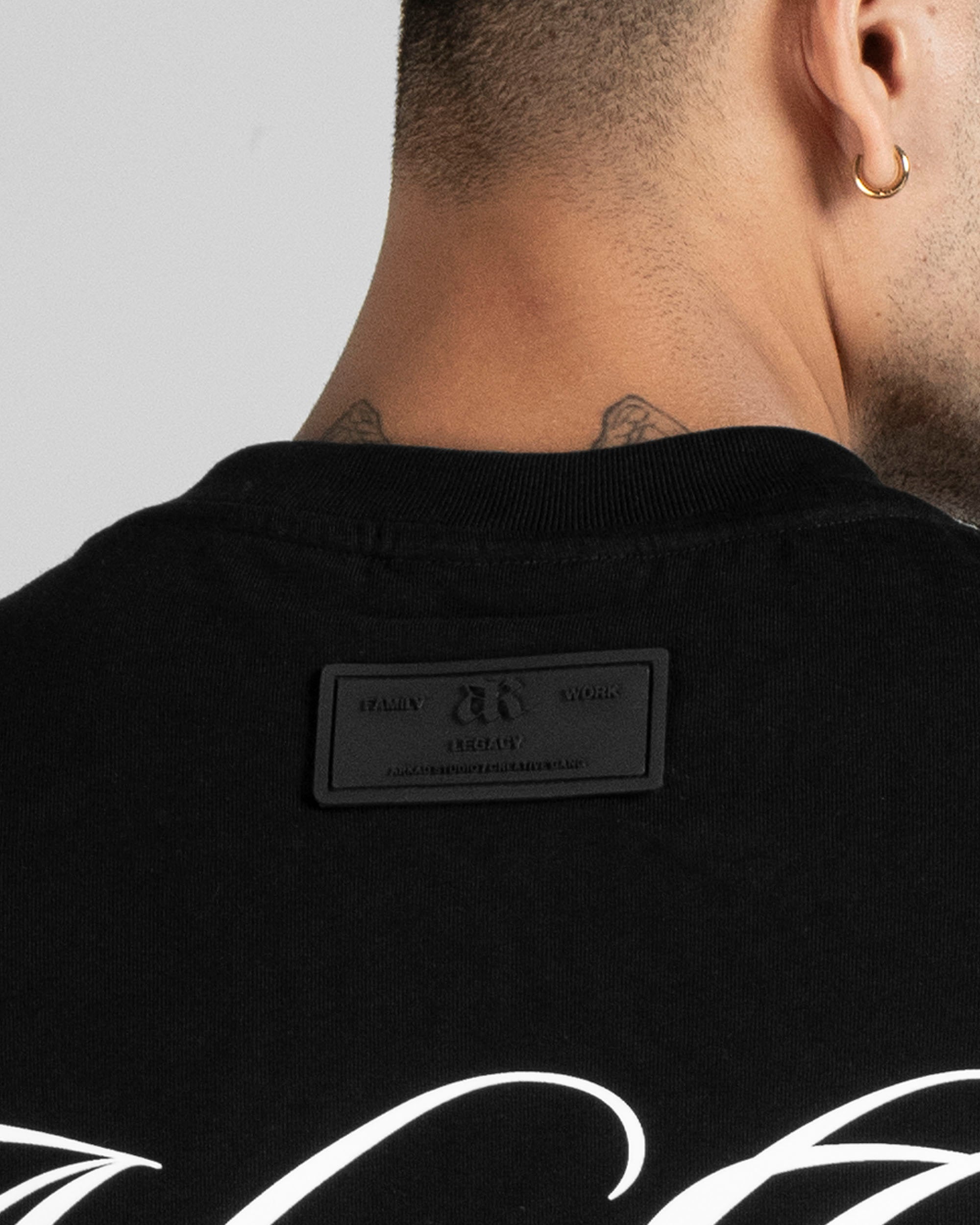 Tshirt Boxy Fit Negra Hustler
