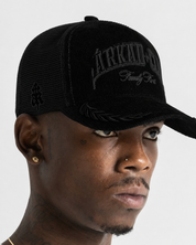 Gorra Corduroy Negra Con Negro FF
