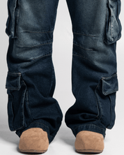 Jean Cargo Dirty Azul - Unisex