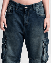 Jean Cargo Dirty Azul - Unisex