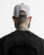 Gorra Corduroy Negra Con Blanco FF