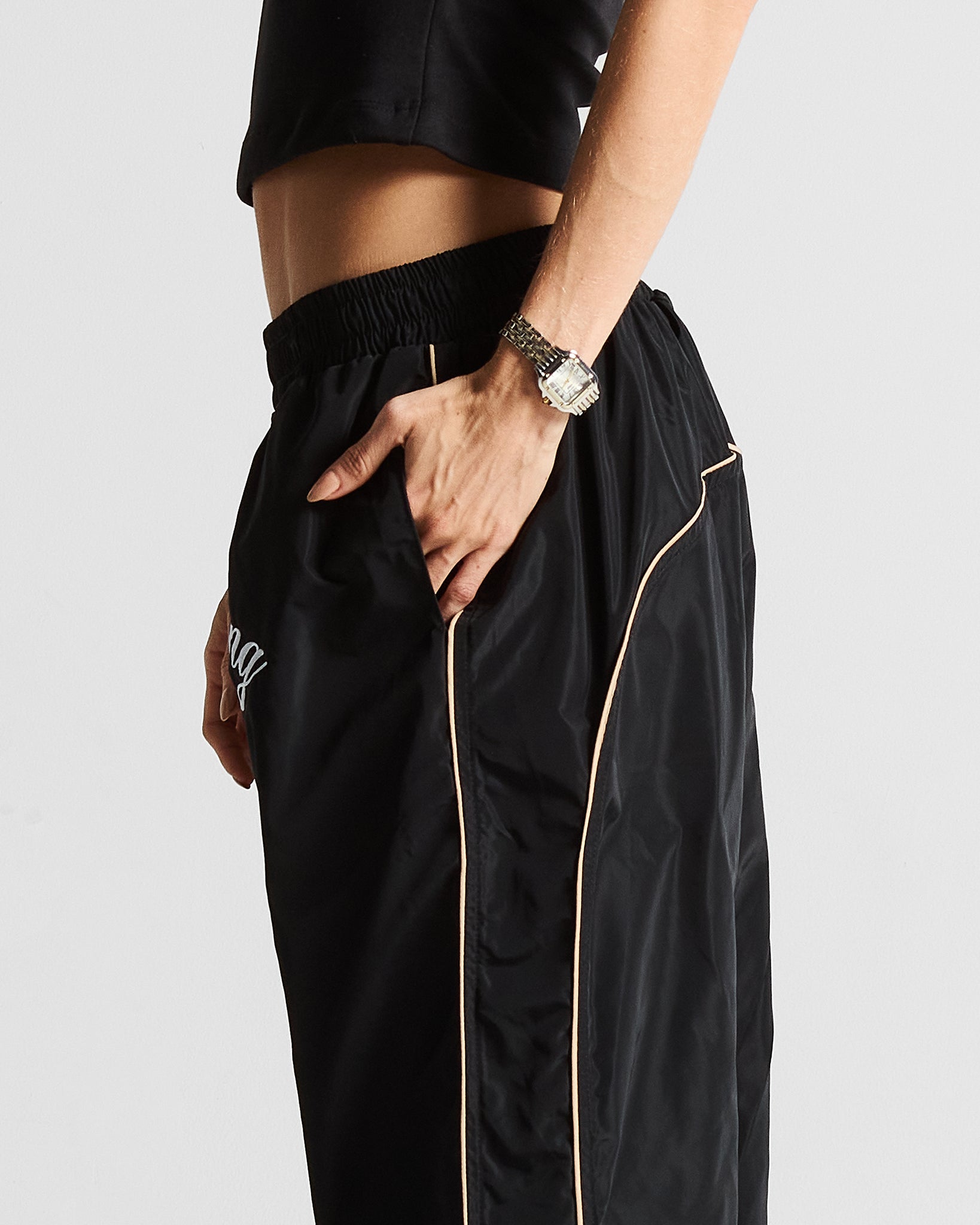 Waterproof Trackpant Negro - Unisex