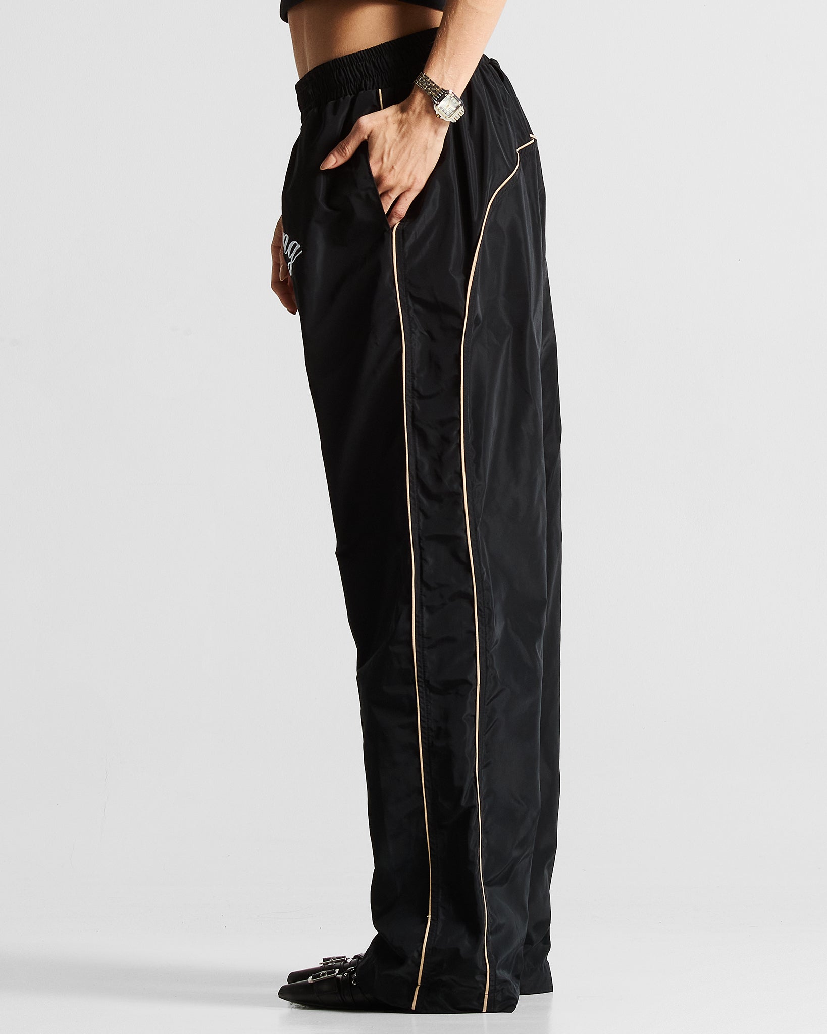 Waterproof Trackpant Negro - Unisex