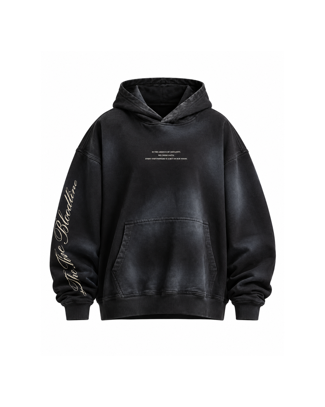 Washed Hoodie Negro Angel Arkad Clo