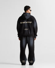 Washed Hoodie Negro Angel Arkad Clo