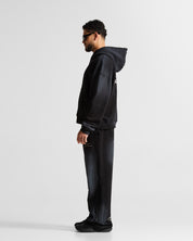 Washed Hoodie Negro Angel Arkad Clo