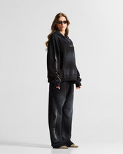 Washed Hoodie Negro Angel Arkad Clo - Unisex