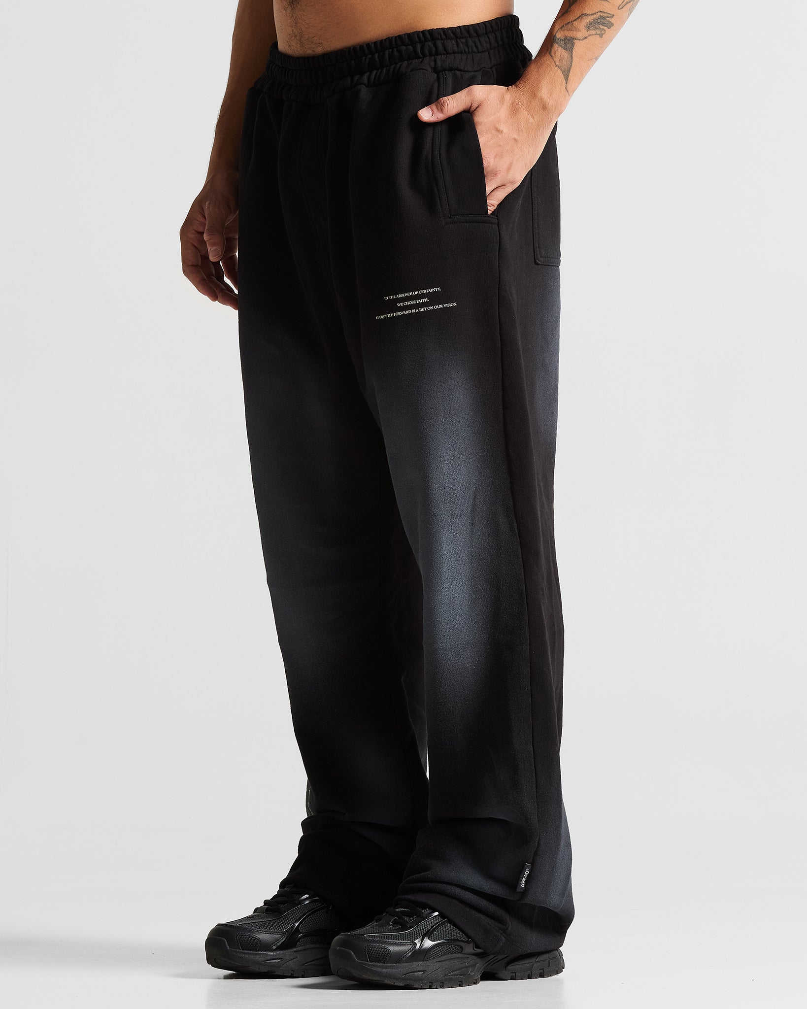 Washed Black Sweatpant Hustler