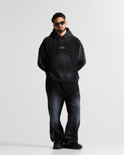 Washed Hoodie Negro Angel Arkad Clo
