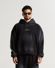 Washed Hoodie Negro Angel Arkad Clo