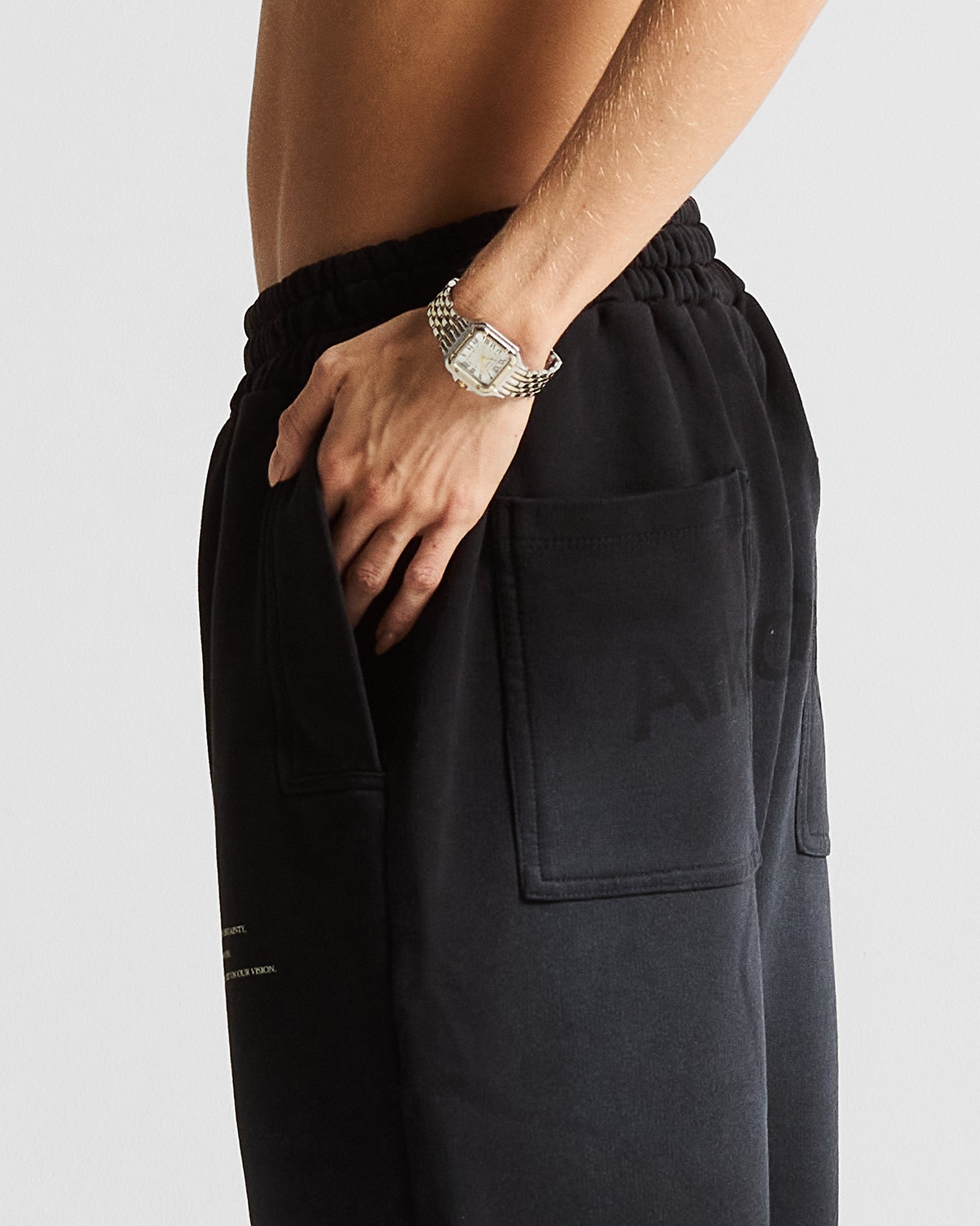 Washed Black Sweatpant Hustler