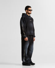 Washed Hoodie Negro Angel Arkad Clo
