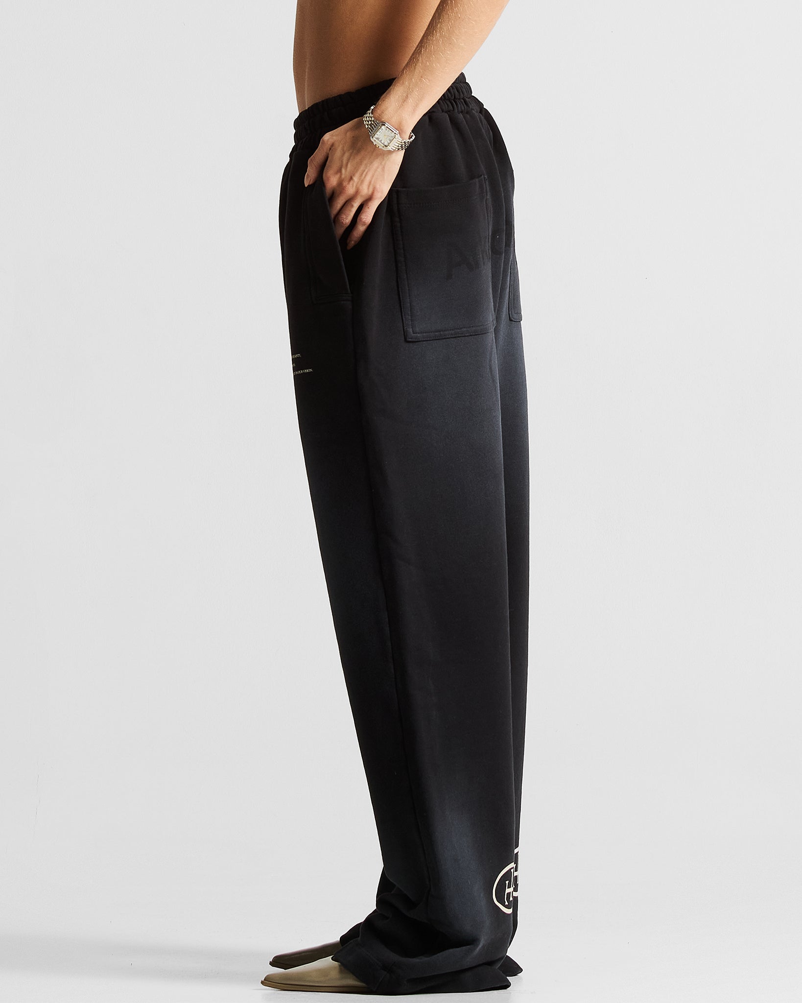Washed Black Sweatpant Hustler