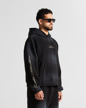 Washed Hoodie Negro Angel Arkad Clo