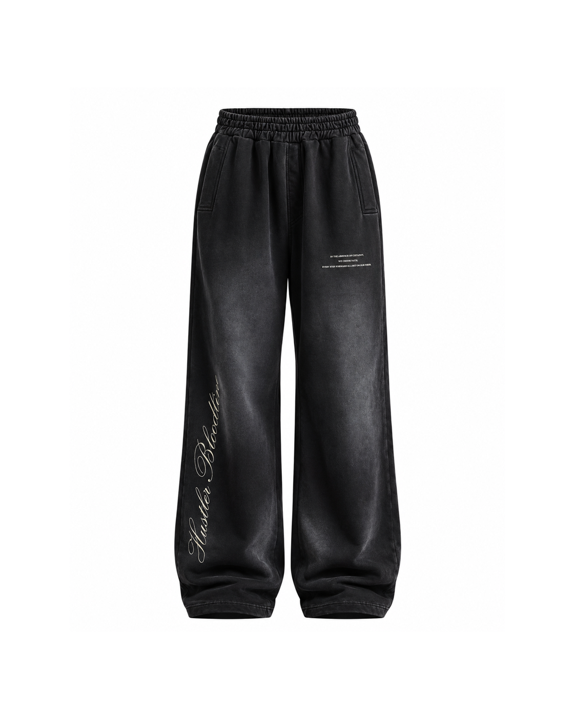 Washed Black Sweatpant Hustler
