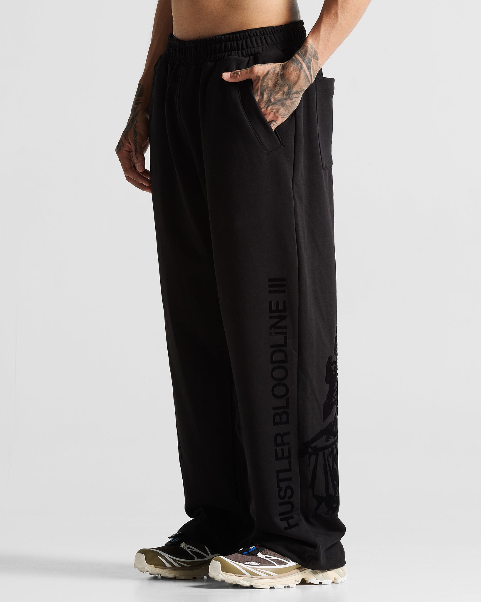 Black Sweatpant Hustler Angeles Velvet